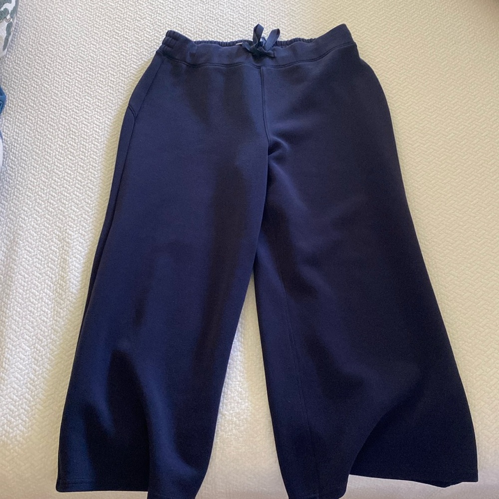 Spanx Air Essentials wide leg cropped pants size large petite